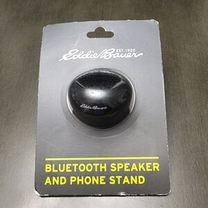 Eddie Bauer Black Bluetooth Speaker and Phone Stand